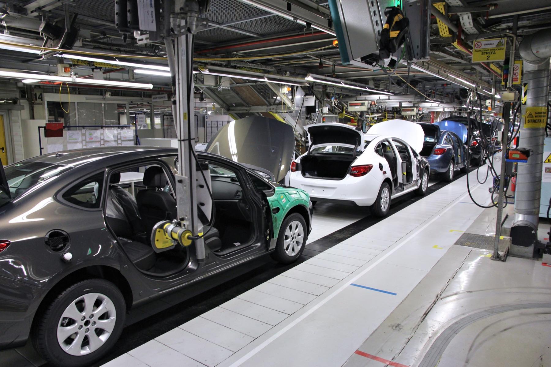Automotive factory assembly line